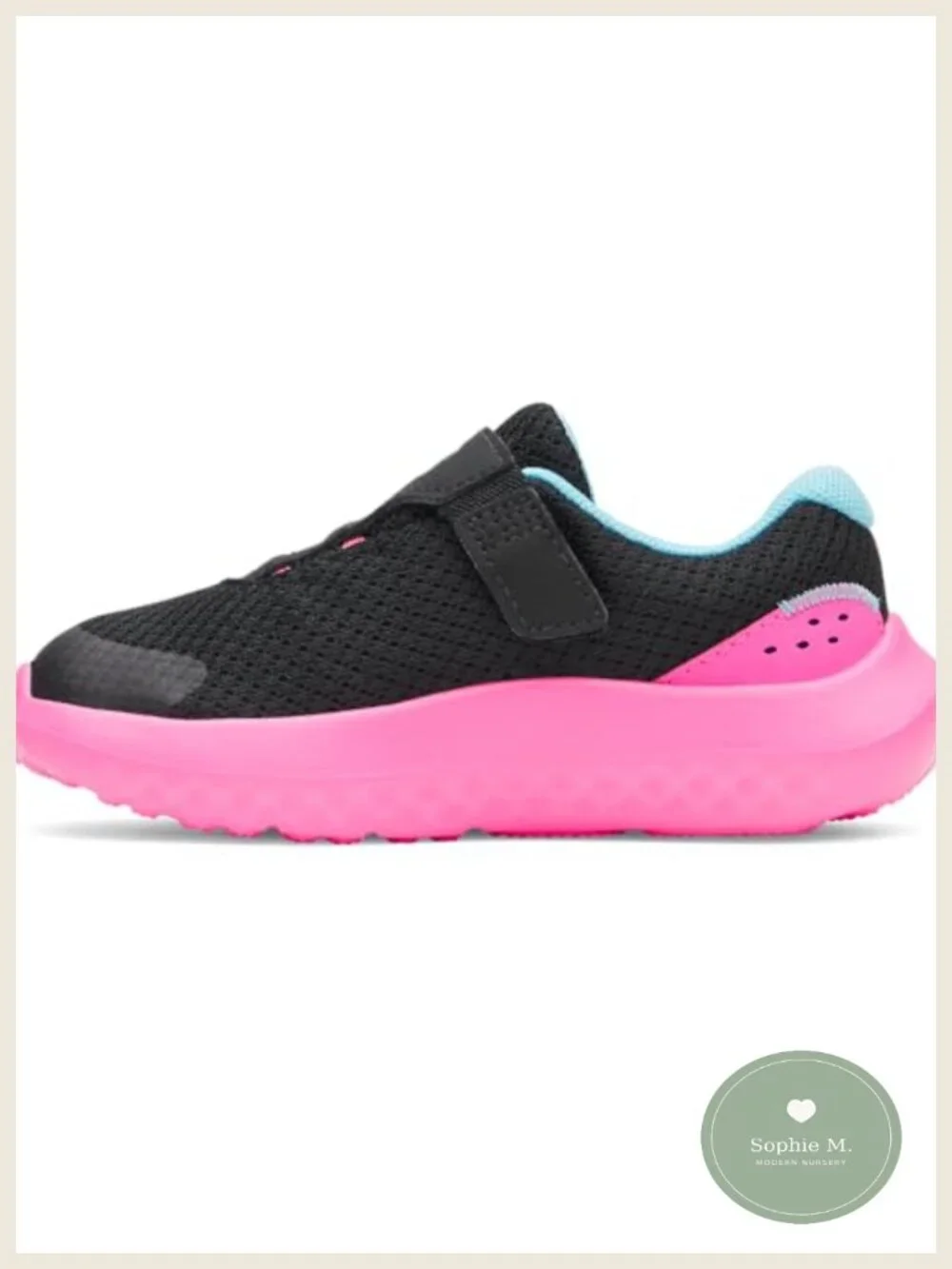 Baby Athletic Sneakers Hook & Loop Strap Lightweight Mesh